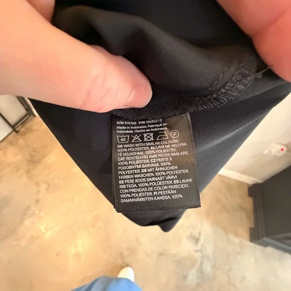 H&M Black Long-Sleeve Mini Dress Size XS - Picture 10 of 12